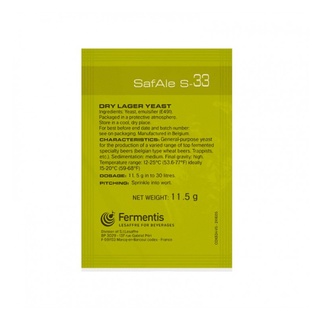Fermento - Levedura SafAle S-33 - 11,5g (1)