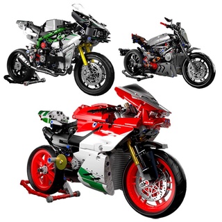 2022 Novo Modelo Da Motocicleta Blocos De Construção Conjuntos De Velocidade Esporte Corrida De moto Off Road Cidade Veículo Carro bricks kits Brinquedosmoda Zt3u