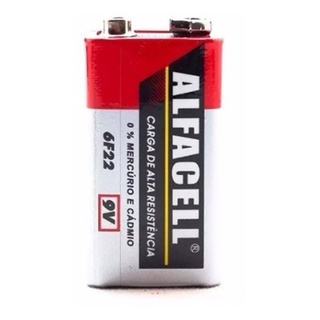 Bateria 9v Comum Alfacell