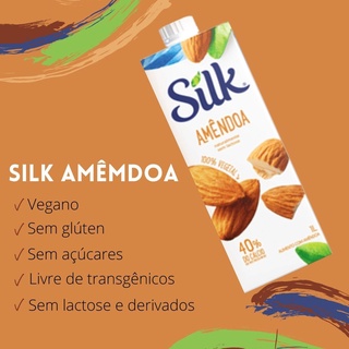 Bebida Vegetal Amendoa 1L Vegano - Silk (1)