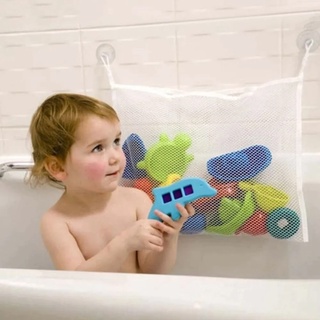 Organizador Porta Brinquedo De Banho Bebê Rede Com Ventosas