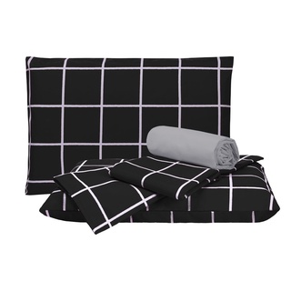 Jogo de cama solteiro 3 peças ( 1 lençol liso com elástico, 1 estampado e 1 fronha)