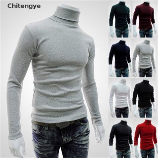 【CGBR】 Winter Men's Sweater Turtleneck Pullovers Slim Fit Male Knitted Sweaters Hot