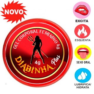 DIABINHA PLUS FACILITADOR DE ORGASMO EXCITANTE 4G - TOP GEL SEX SHOP PRODUTOS EROTICOS