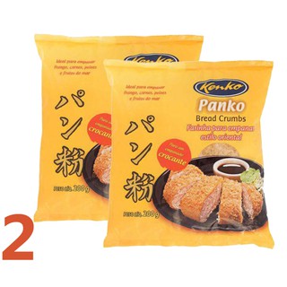 2 Farinha Panko para Empanar Kenko Bread Crumbs 200g - Tetsu Alimentos