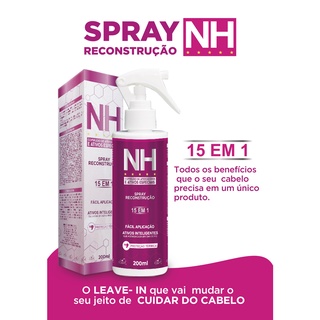 Spray Reconstrução NEW HAIR 15em1 200mL - Protetor térmico - Antifrizz - Finalizador - Tratamento capilar