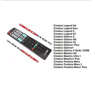 Controle Receptor Cinebox Fantasia Maxx 2 / Legend HD / Maestro HD / Optimo X