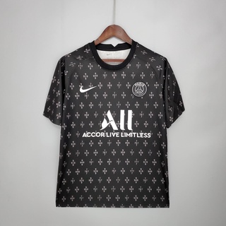 2021 Camisa De Futebol Psg Treino Preto (1)