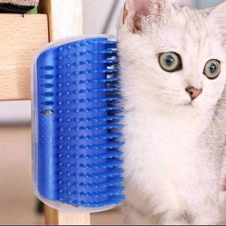 Escova Tira Pêlos Coçador Com Catnip Pet Parede Gato Massagem Brinquedo 11