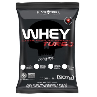 Whey Turbo 907g Whey Protein Sabores - Black Skull