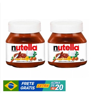 2 Nutella Creme de Avelã com Cacau Ferrero Rocher 140g