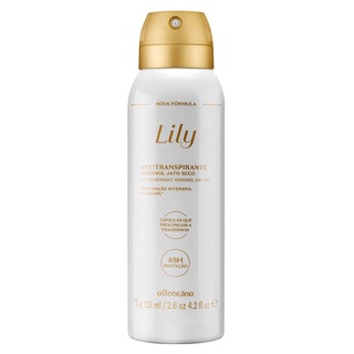 Desodorante Antitranspirante Aerosol Lily 75g/125ml O Boticário