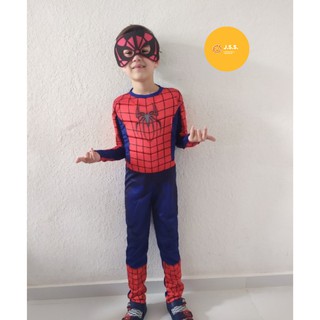 Fantasia Infantil Homem-Aranha/Spider-Man dos Vingadores/Avengers - Longo com Músculos