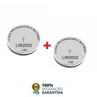 Bateria Lir2032 Cr2032 Recarregavel Li-ion 3,6v Oferta 2 Pçs