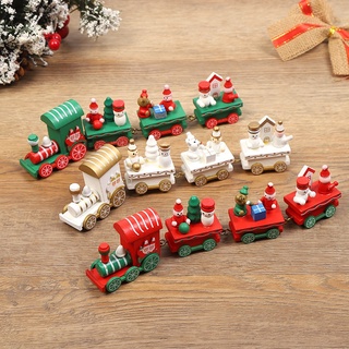 Jóias de Natal de madeira (relógios, enfeites de fogo) (brinquedos de trem de Natal) (3)