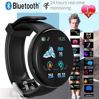 Promoção Smartwatch D18 Redondo À Prova D'água Com Rastreador De Fitness/Masculino Bluetooth