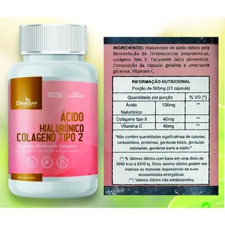 Acido Hialuronico Colageno Tipo 2 200 capsulas Vitamina c cartilagem frasco com 100 caps cada Denature (2)