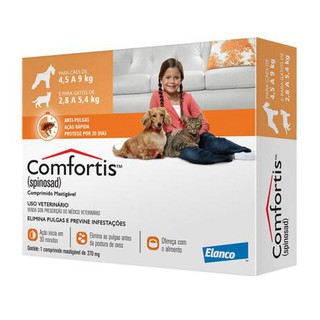 Comfortis 270mg Anti-pulgas Para cães 4,5 a 9KG e Para Gatos de 2,8 a 5,4KG (1)