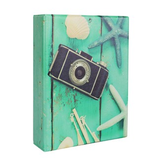 Álbum De Fotos Capa Câmera Fotográfica Verde Para 500 Fotos 10x15