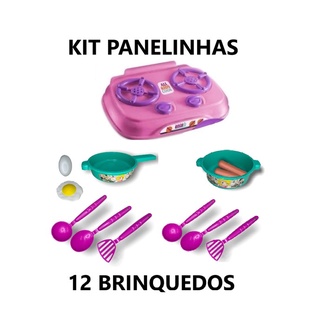 Kit Cozinha Infantil Fogão Panelinhas Ovos Salsicha Talher