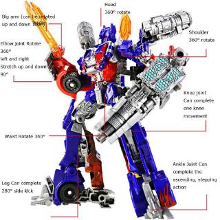 Brinquedo Grande Transformers Optimus Prime Bumblebee Robôs Carro Caminhão De @ @ For @ @ Mado (3)