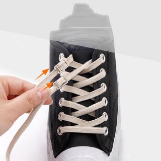 1 Par 100 Centímetros Nenhum Laço Preguiçoso Shoelaces Sapatos De Borracha Rendas Seguro Elástico Plano Cintas (2)