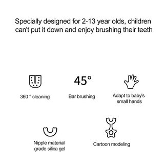 Escova De Dentes Infantil 360o Em Formato De U-Shape / Escova De Dentes Para Limpeza Dos Dentes Infantil / Flexível Para Cuidado Saúde Oral Lx5 (5)