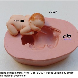 Molde Silicone Artesanato - Bebê Bumbum Frank 4cm (2)