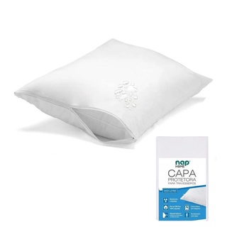 Nap Protetor de Capa para Travesseiros Impermeável Percal 200 Fios CAP002