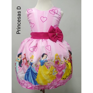 Vestido infantil Temático Princesas da Disney
