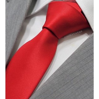 Gravata Vermelha Tradicional Ref GR358