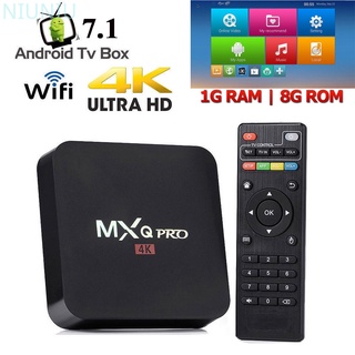 Eu-Plus Mxq Pro 4k 2.4ghz/5ghz Wifi Android 9.0 Quad Core Smart TV BOX Media Player 2g + 16g/1 + 8g