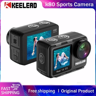 K80 Action Camera 4K Dual Screen WiFi 5m Waterproof Body 60FPS 20MP 2.0 Touch LCD EIS Remote Control 4X Zoom Sports Cam 40m Super Waterproof (1)