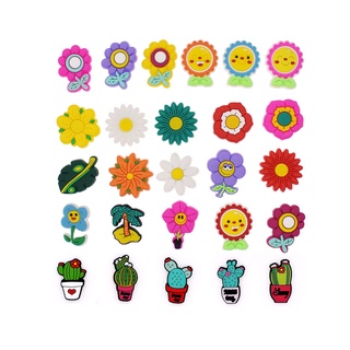 Pronta Entrega Para Crocs Jibbitz Pins Desenho Colorido Flor DIY