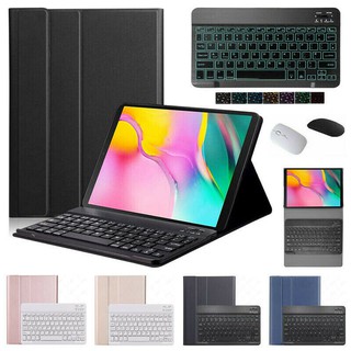 For Samsung Galaxy Tab A7 10.4" SM-T500 T505 T507 2020 Bluetooth Wireless Keyboard Leather Cover Stand Case Mouse