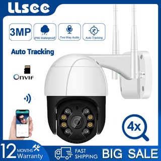 (Lançamento) LLSEE Câmera Externa WiFi H . 265 P2P De Vigilância De Segurança Doméstica CCTV ip De Rastreamento Automático (1)