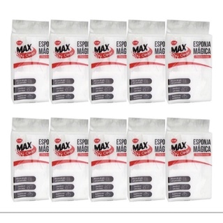 KIT 10 Esponja Magica Branca Max Clean Tira e Limpa Riscos (1)