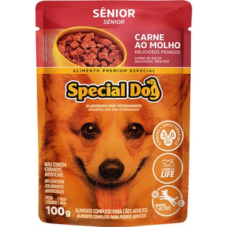 Sachê Special Dog Carne ao Molho Sênior 100g