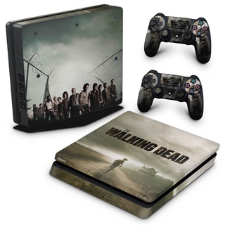 Skin PS4 Slim Adesivo - The Walking Dead