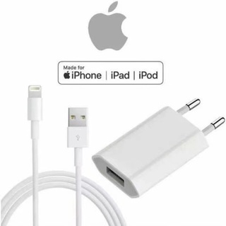 conjunto Carregador COMPLETO iPhone Apple 5 6 7 8 Plus E X Fonte + cabo LIGHTNING