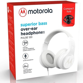 Fone de Ouvido Motorola Pulse 120 Som HD e Microfone Branco (4)