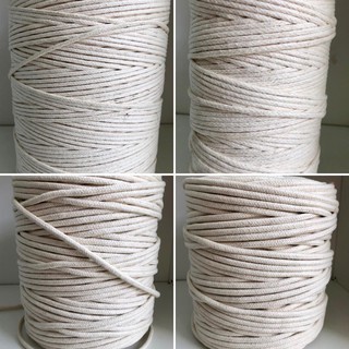 barbante / corda em algodão cru com10 metros tamanhos 3mm, 4mm, 5mm e 6mm