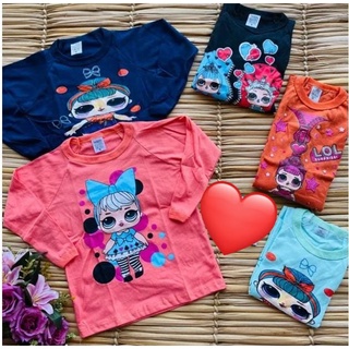 5 Unidades Camisetas manga longa infantil Personagem Menina (ENVIO EM 24 HORAS) (4)
