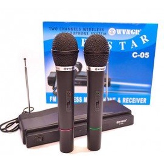 Kit 2 Microfones S/fio Microfone Receptor Para Palesta Igrejas E Show 220v