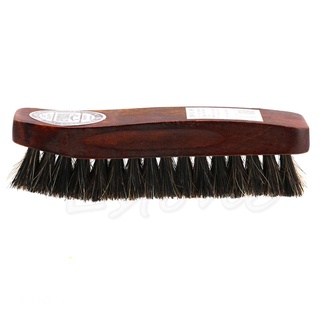 moon 1pc Professional Wooden Handle Horse Hair Bristle Boot Shoes Shine Buffing Brush