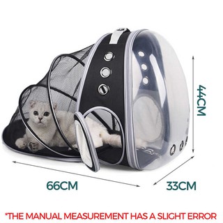Bolsa Mochila Pet Visão Panorâmico Astronauta Color Dog Cat Expansível (4)