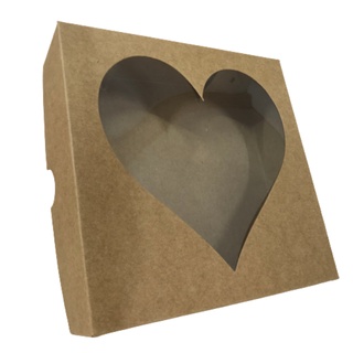 Caixa Para Presente Coração Mãe 15x15x4 Kraft - 20 Un