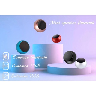 Mini speaker Bluetooth Mini Caixa de Som Bluetooth Metal perto