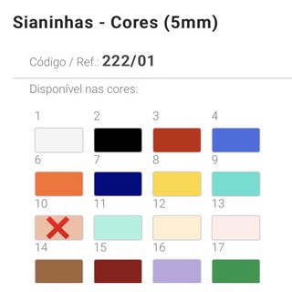Sianinha 5 MM - São José - Pacote C/ 10 metros - Ref. 222/01 (7)
