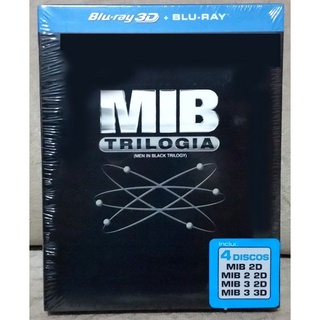 Blu-Ray 3D + Blu-Ray Mib Homens de Preto - Trilogia (Lacrado/Original)